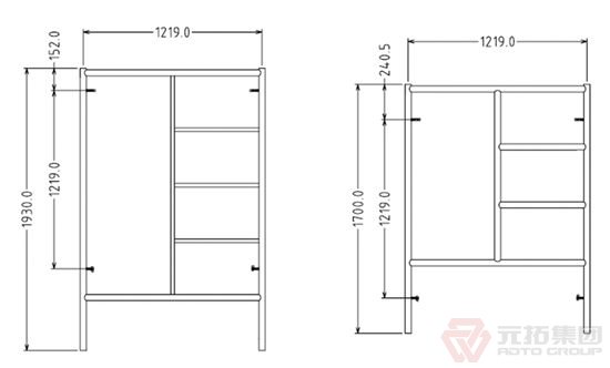 元拓梯架尺寸規(guī)格